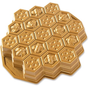 Nordic Ware Форма за кекс HONEYCOMB, златиста, Nordic Ware (NW85477)