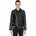 Straight to hell мъжко яке (тип рокерско) STRAIGHT TO HELL - Commando - Black/Silver - Ball Pull/Red Lining - COM-BLK-NIC-MOD