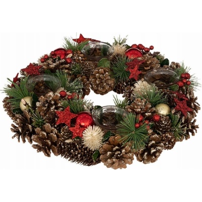 Atmosphera Adventní věnec, svícen na 4 svíčky 34 cm