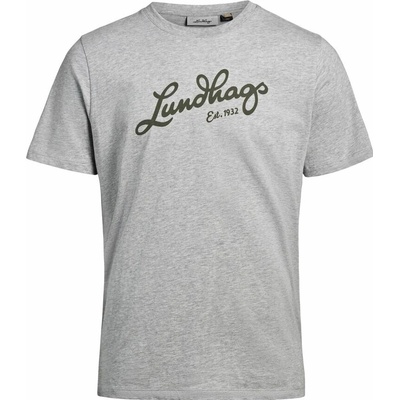 Lundhags Järpen Logo T-shirt Light Grey Melange