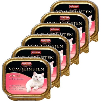 Animonda Vom Feinsten Adult Cats - с пуйски сърца 6 x 100г