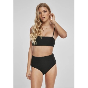 Urban Classics High Waist Bandeau bikini - Black (Black)