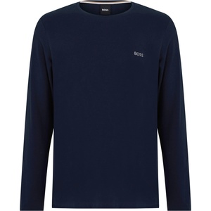 Boss Тениска Boss Men's MixMatch Long-Sleeve T-Shirt Embroidered Logo - Navy 403