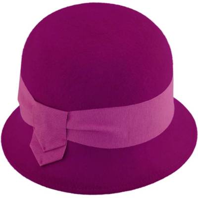 Fiebig Headwear since 1903 Dámský klobouk cloche zvoneček fuchsia