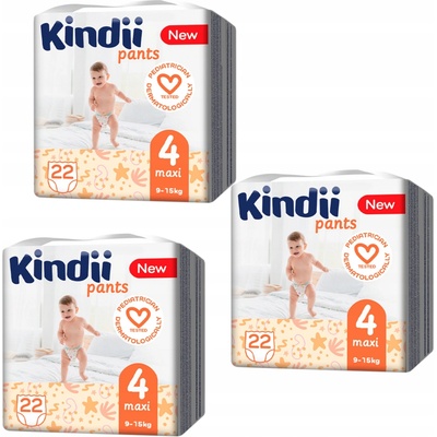 Kindii maxi 4 9-15 kg 22 ks +
