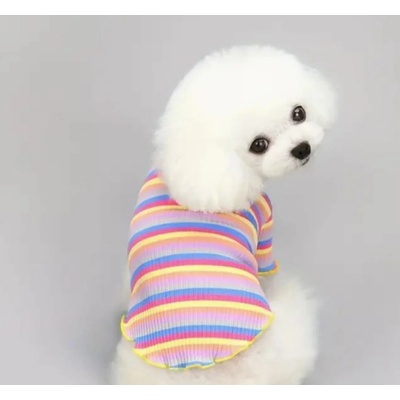 Striped Dog T-Shirt Pruhované Tričko pro psa Bavlna Cotton multicolor