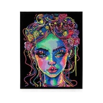 Diamond Dotz - Adults Flocked Neon Girl