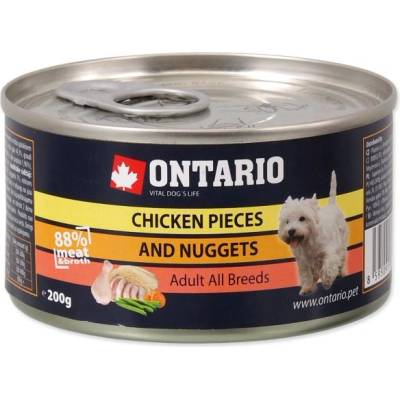 ONTARIO Консерва Ontario пилешки парчета и хапки 200g (214-2000)