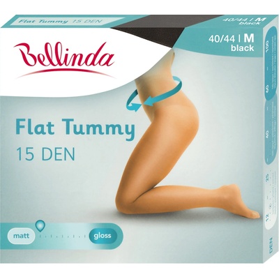 Bellinda FLAT TUMMY 15 DEN Dámské punčochové kalhoty černá