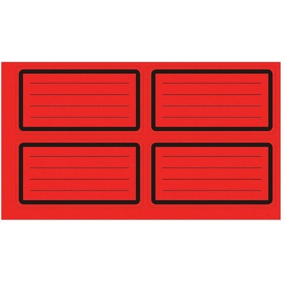 Top Office Самозалепващи се етикети, ученически, червени, 40 (1540200325)