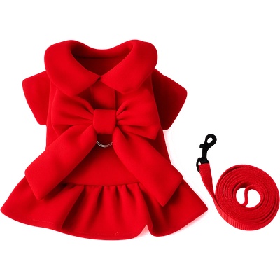 Tiger`s Heart Елегантна червена рокля с повод за кучета