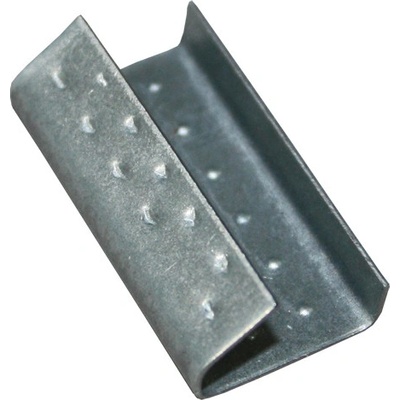 1000 ks - Spona viazacia plechová 13 mm pre pásku polypropylénovú šírka 12 - 13 mm