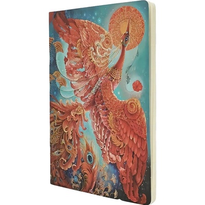 Paperblanks Sešit A4 tečkovaný PTÁCI ŠTĚSTÍ FIREBIRD