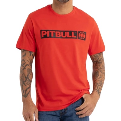 PitBull West Coast tričko pánske Hilltop 170 red červené
