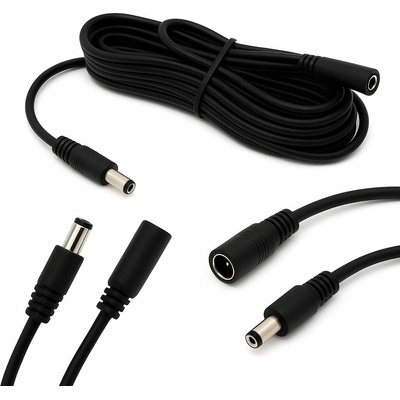 NAPÁJECÍ PRODLUŽOVACÍ KABEL PRO KAMERY, LED PÁSKY DC 12V 5,5mm 10M