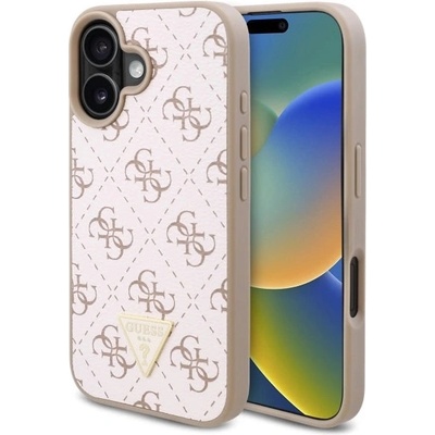 GUESS New 4G Triangle Case за iPhone 16 Plus - бял (3666339340230)