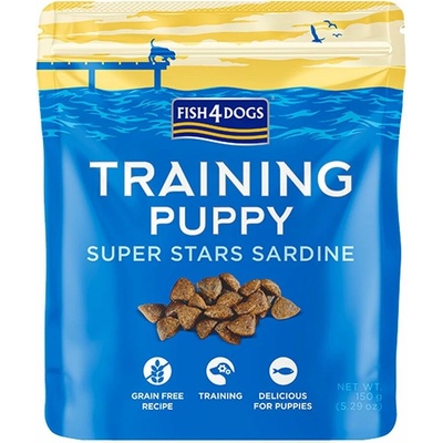 4DOGS FISH Pamlsky pre štenátka TRAINING sardinka 150 g