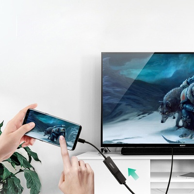 Ugreen MM130 adaptér USB-C / DisplayPort biely 40372