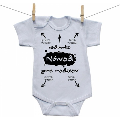 Boodyy Body s krátkym rukávom Návod pre rodičov