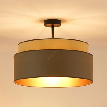 Brilagi - Плафон OREGON VEGE 1xE27/15W/230V, Ø 45 см, сив (BG1201)