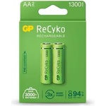 GP Batteries Акумулаторна Батерия R6 AA 130AAHC-EB2 1300mAh NiMH 2 бр. в опаковка GP (GP-BR-130AAHC-EB2) - xtreme