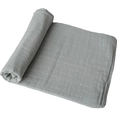 Mushie mušelínová zavinovačka Belgian grey