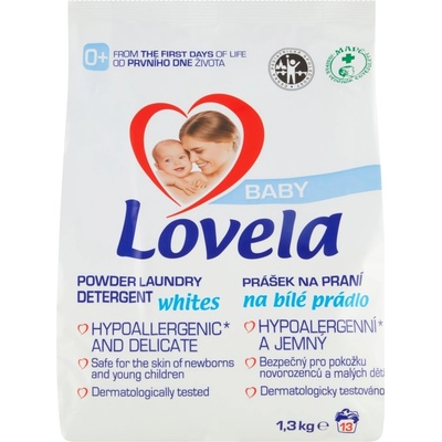 Lovela Baby prášek na praní na bílé prádlo 1,3 kg 13 PD