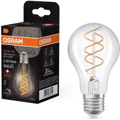 OSRAM Led ЛАМПА vintage 1906 cla60 clear dim 8w/922 e27 ledvance (4058075836624)
