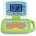 VTech Образователна играчка 2 в 1 Vtech - Лаптоп, зелен (на английски език) (V600903)