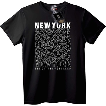 NOONEBRAND Тениска New York City Никога не Спи - 2XL, White