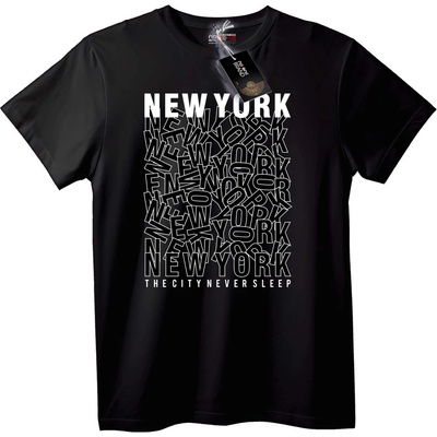 NOONEBRAND Тениска New York City Никога не Спи - 2XL, White