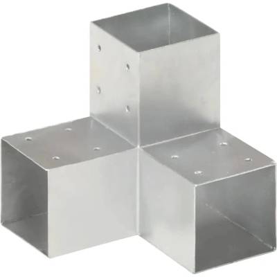 Greatstore Trámová spojka ve tvaru Y pozinkovaný kov 91 x 91 mm