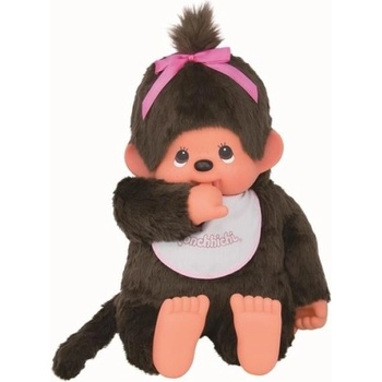 Monchhichi Мончичи момиче с лигавник XL 80см