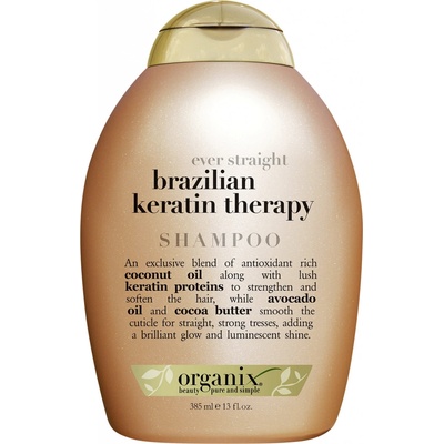 OGX zjemňující šampon brazilský keratin 385 ml