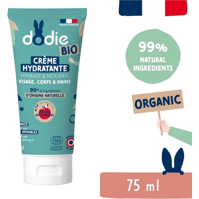 Dodie Organic Hydratační krém pro děti 3v1 75 ml