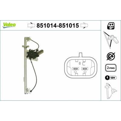 Mechanizmus zdvíhania okna VALEO 851014