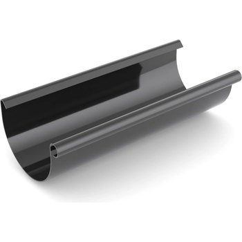 Bryza PVC strešný žľab 125 mm 3 bm čierny