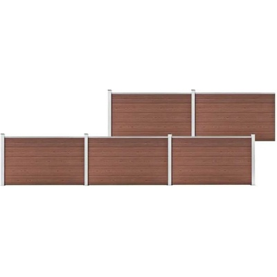 zahrada-XL Zahradní plot WPC 872 x 106 cm hnědý