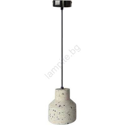NEDES Пендел TERRAZZO 1xE27/60W/230V Ø 12 см кремав (ND3932)