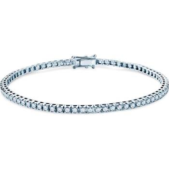 Image 1 of SAVICKI Тенис гривна, бяло злато, 585, бели сапфири 1.480К, 2.3mm. 17cm