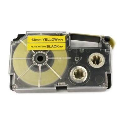 ALLPRINT Xerox páska s Casio XR-12YW1, 12mm x 8m, černý tisk / žlutý podklad - kompatibilní