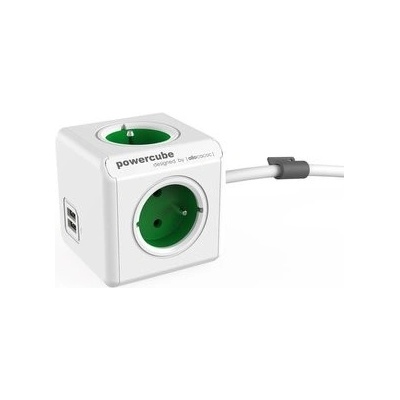 PowerCube Extended USB 1,5 m zelená