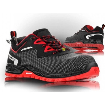 VM Footwear MILWAUKEE S3 ESD obuv Čierna-Červená