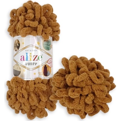 Alize Puffy 179 hnědá