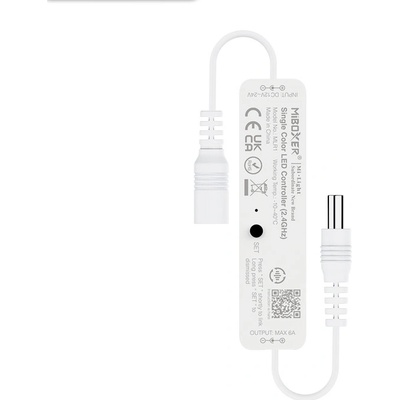 RF mini řídící jednotka Mi-Light ML-R1 pro jednobarevné pásky 12V-24V 6A