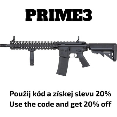 Specna Arms SA Daniel Defence® MK18 BLOCK 2 (SA-P26 Prime™ HAL ETU) s bezuhlíkovým motorem - Černá – Zboží Dáma