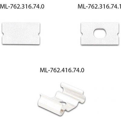 ML-761.416.74.2 Přisazený hliníkový profil PM 7x11mm bez difuzoru bílý 2m