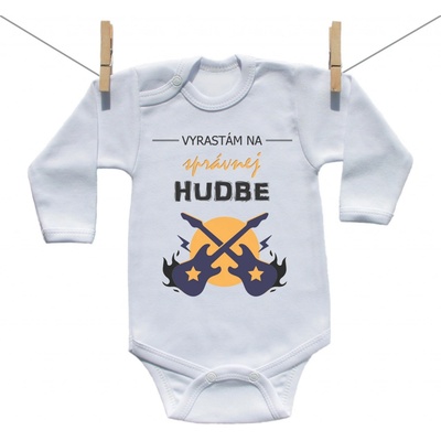 Body s dlhým rukávom Vyrastám na správnej hudbe