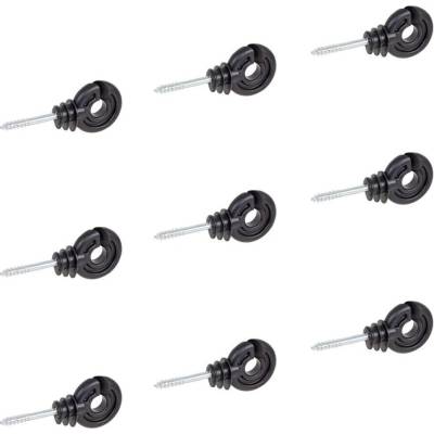 VNT electronics s.r.o. Kruhový izolátor s vrutem pro elektrický ohradník, vodiče do 12 mm - 100 ks