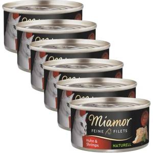 Miamor Feine Filets Naturell пиле и скариди 6 x 80 г